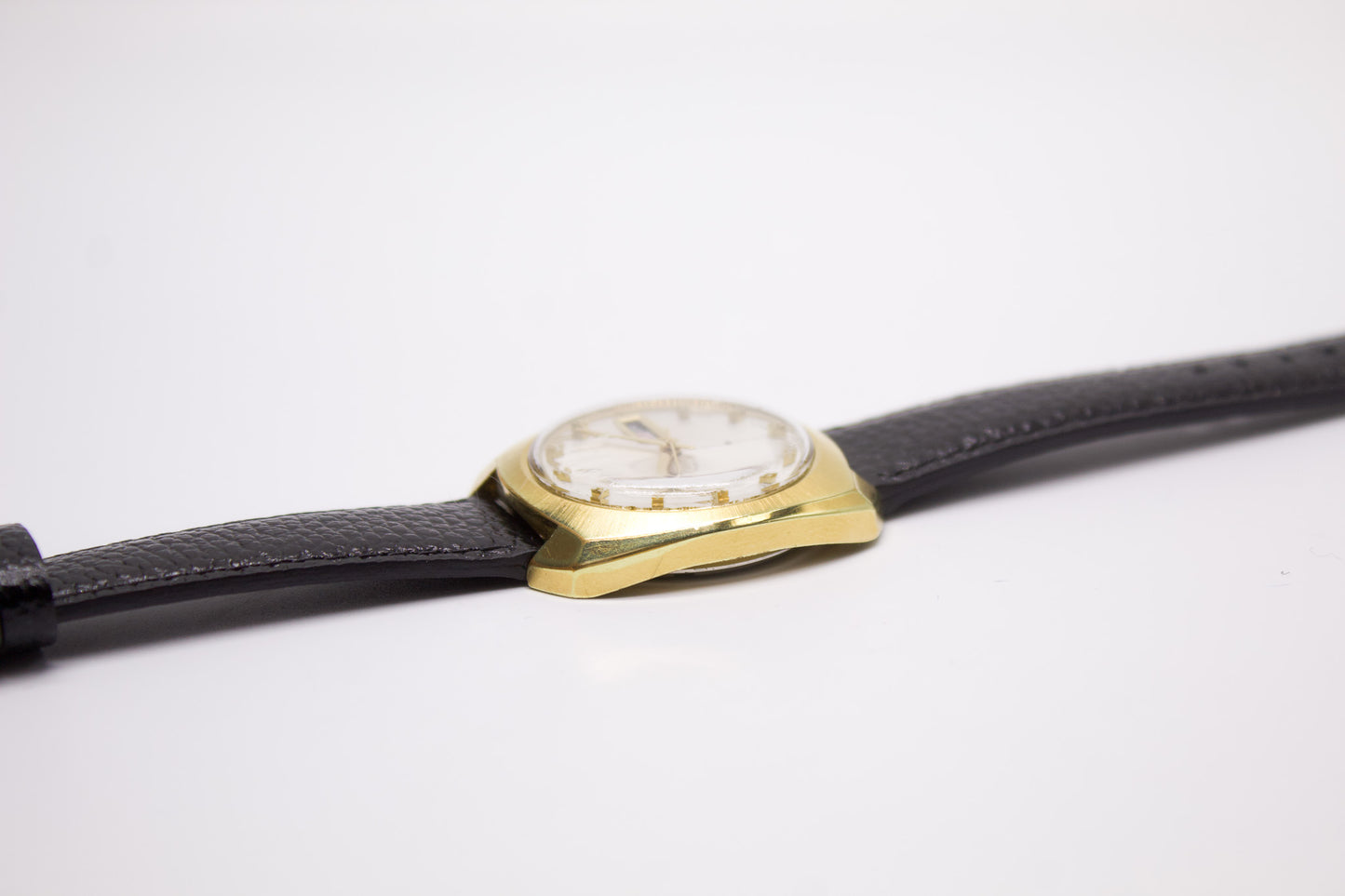 1970 Seiko 5 Automatic Silver Sunburst Dial Men's Wrist-Watch