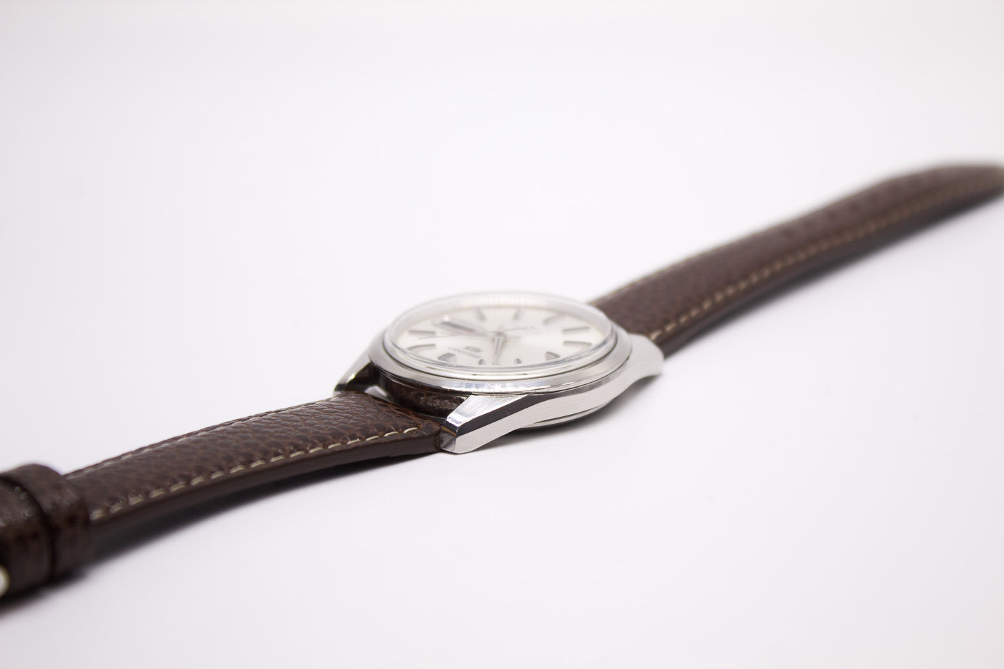 [Serviced] 1968 Seiko 5 Silver Sunburst Dial Men's Wrist-Watch