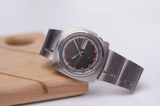 [Serviced] 1972 Seiko Automatic DX Gray Sunburst Dial Men's Wrist-Watch