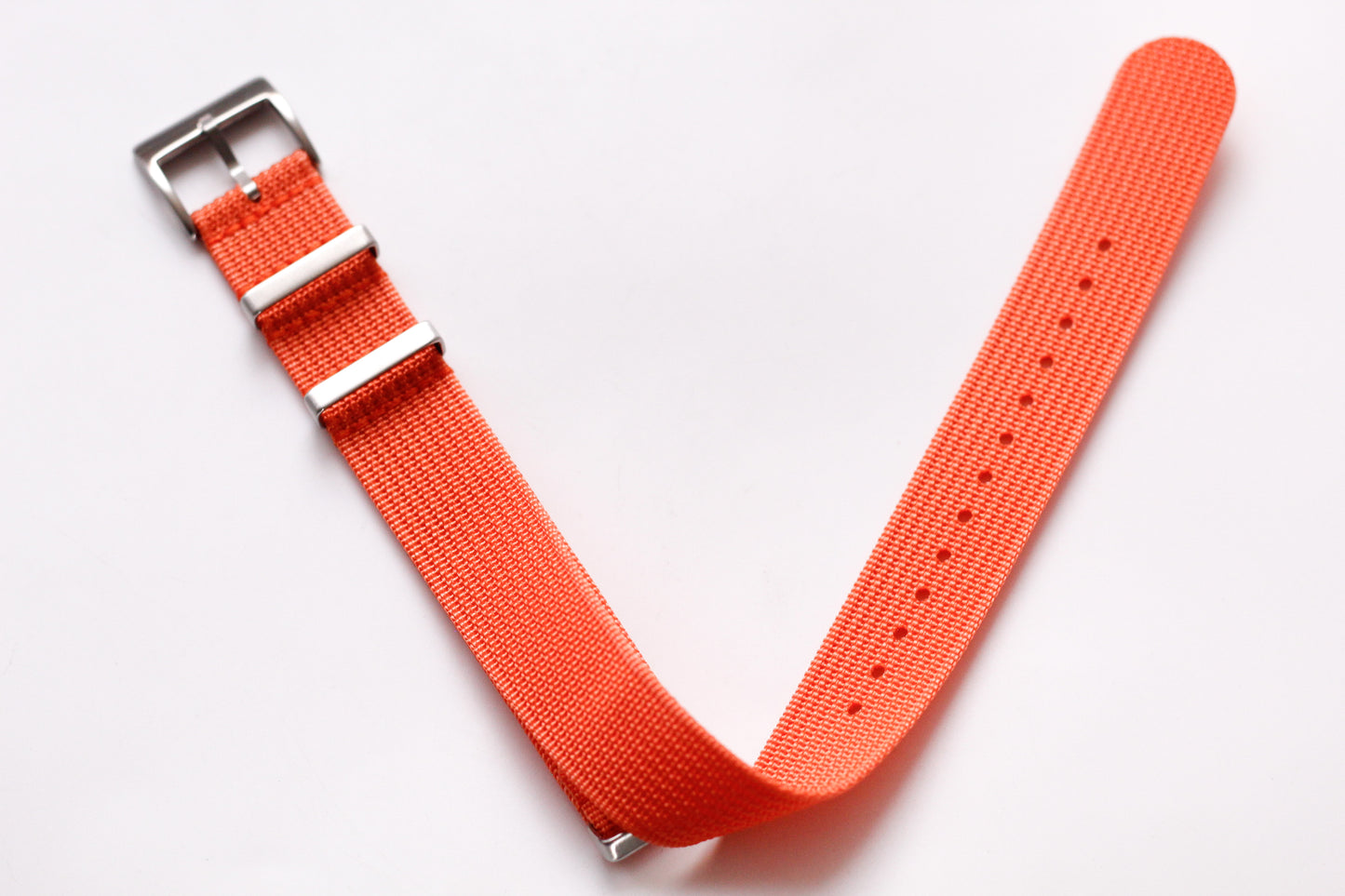 Brilliant Tangerine Orange Nylon Strap 20MM