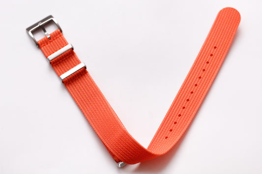 Brilliant Tangerine Orange Nylon Strap 20MM