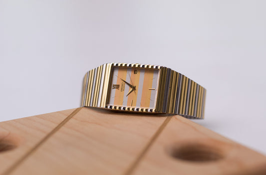 1983 Seiko Quartz Multi-Color Dial Two Tone Men's Wrist-Watch