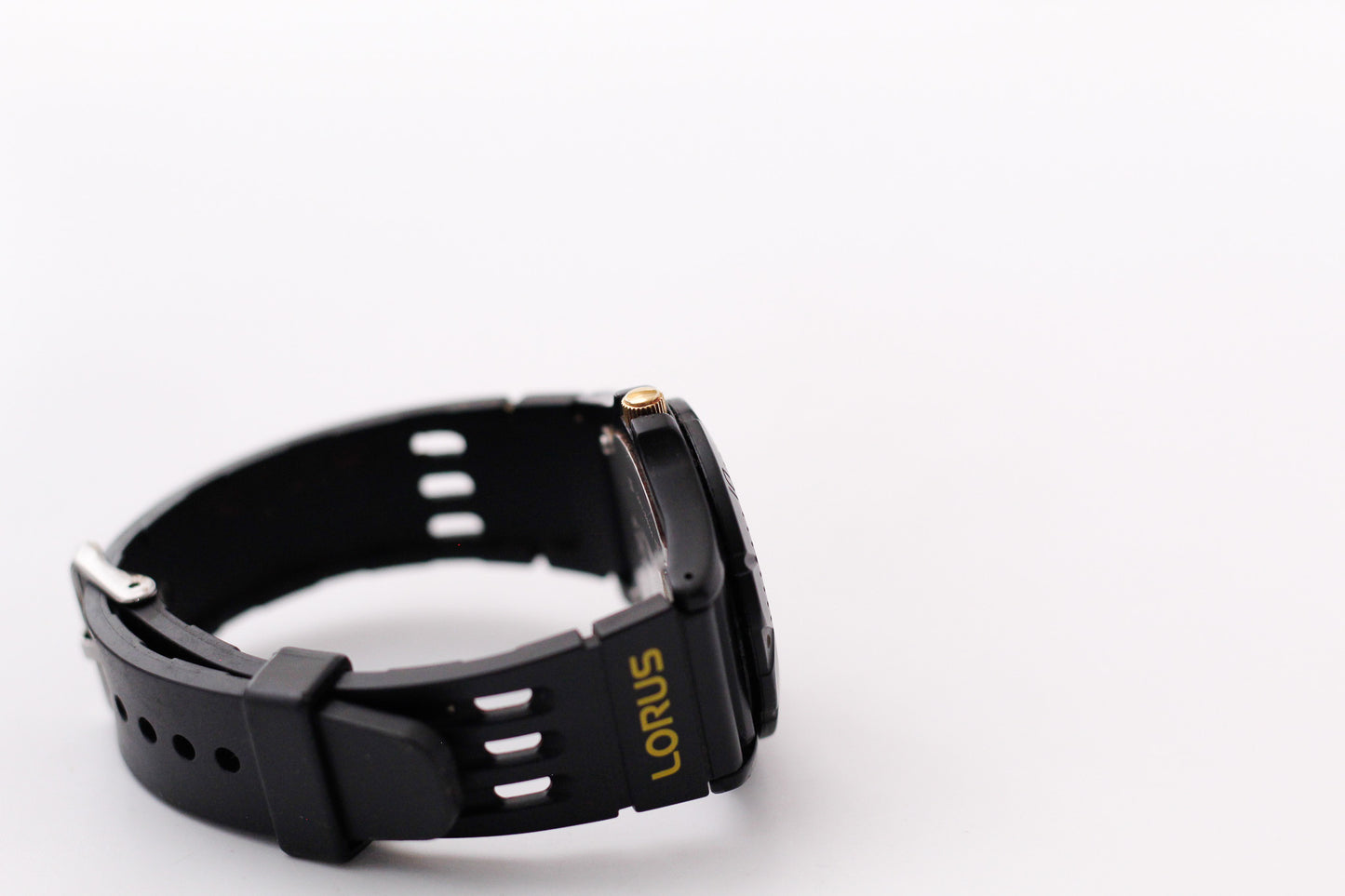1990s Lorus Quartz Matte Black Dial Men's Wrist-Watch