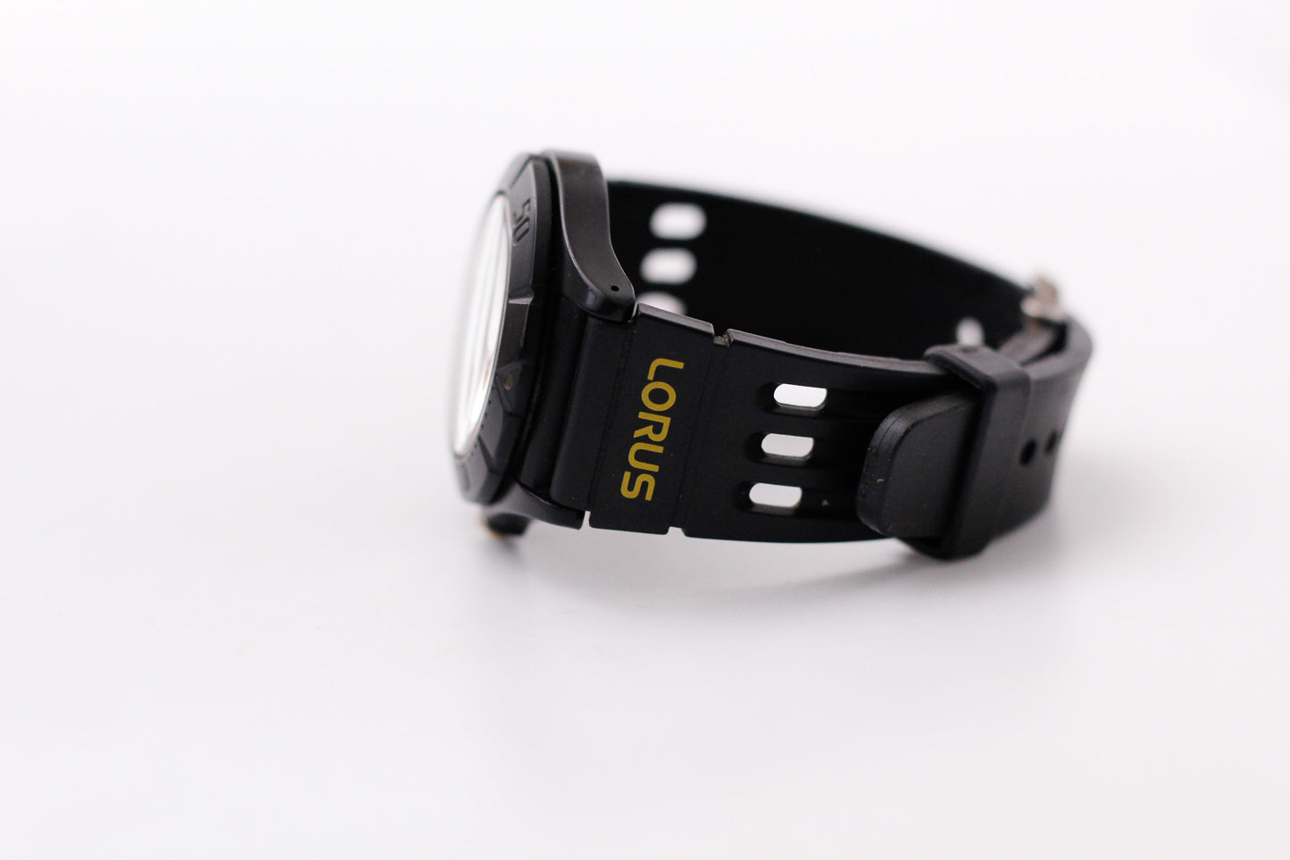 1990s Lorus Quartz Matte Black Dial Men's Wrist-Watch