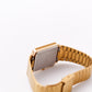 1995 Citizen Quartz Inky Black Gemstone Dial Tank Men's Wrist-Watch