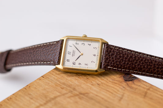1987 Seiko Quartz Breguet Numeral Cream Dial Men's Wrist-Watch