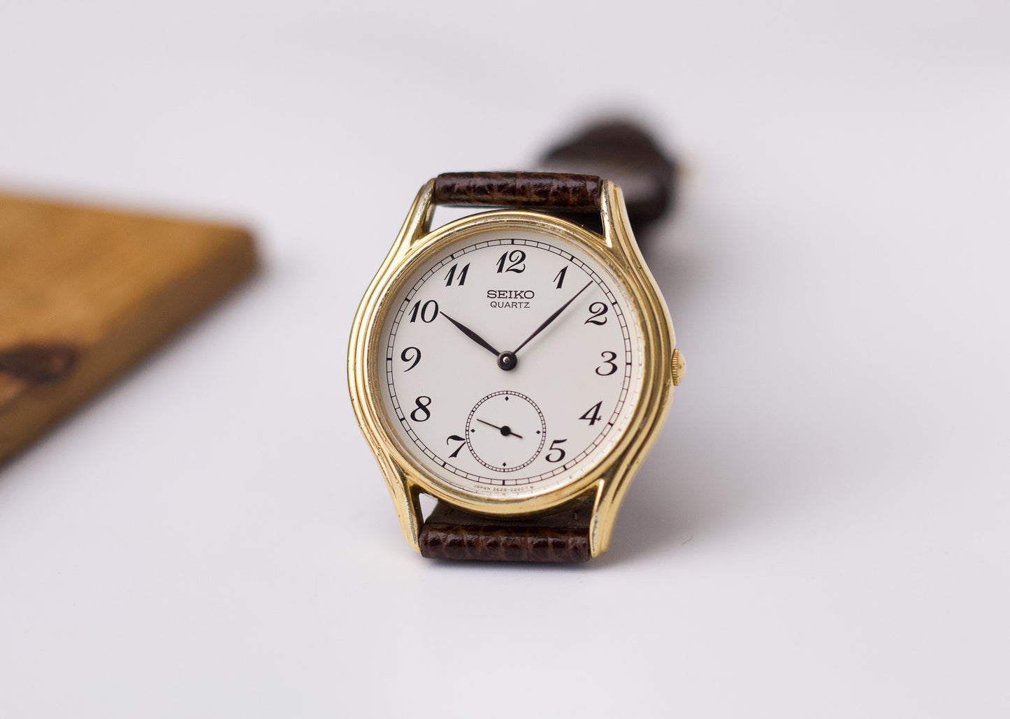 1982 Seiko Quartz Breguet Numeral White Dial Men's Wrist-Watch