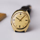 [Serviced] 1970s Bulova Mechanical Golden Birch Bark Textured Dial Men's Wrist-Watch