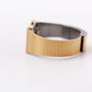 1986 Pulsar Quartz Inky Black Dial Golden Tank Men's Wrist-Watch