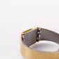 1986 Pulsar Quartz Inky Black Dial Golden Tank Men's Wrist-Watch