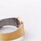 1986 Pulsar Quartz Inky Black Dial Golden Tank Men's Wrist-Watch
