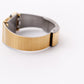 1986 Pulsar Quartz Inky Black Dial Golden Tank Men's Wrist-Watch