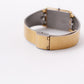 1986 Pulsar Quartz Inky Black Dial Golden Tank Men's Wrist-Watch