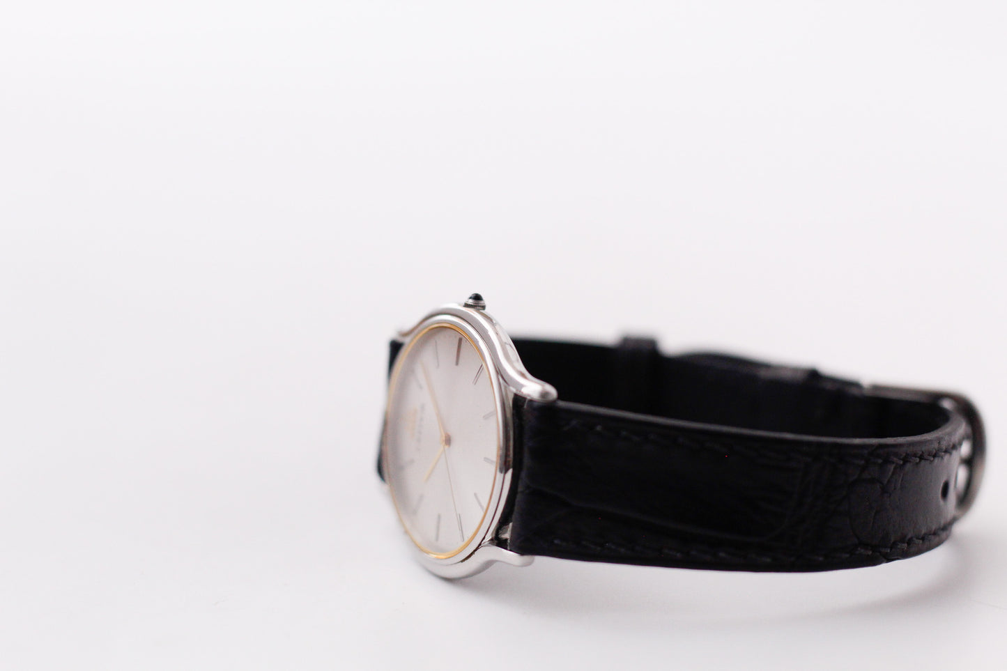 [Near Mint] 1999 Credor Quartz Radiant Silver Sunburst Dial Men's Wrist-Watch