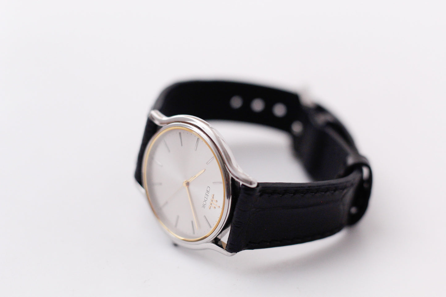 [Near Mint] 1999 Credor Quartz Radiant Silver Sunburst Dial Men's Wrist-Watch