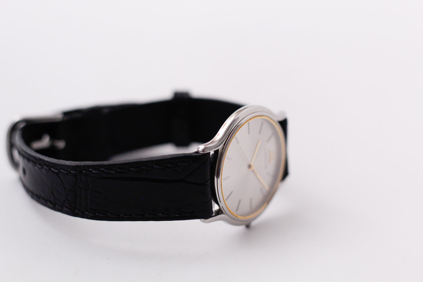 [Near Mint] 1999 Credor Quartz Radiant Silver Sunburst Dial Men's Wrist-Watch
