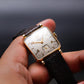 [Serviced] USA Lord Elgin 'Peppered Cream Dial' 14K Gold Filled Case Men's Wrist-Watch