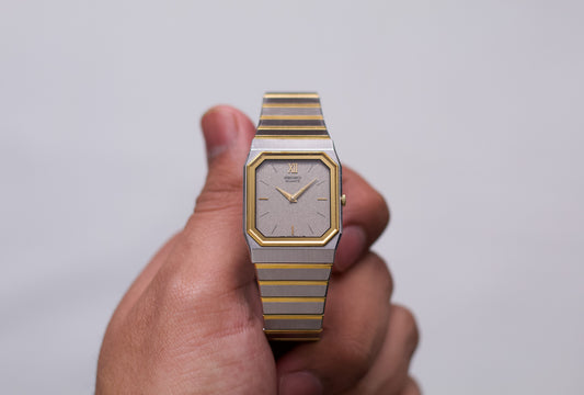 1984 Seiko Quartz 'Galaxy' Dial Tank Men's Wrist-Watch