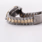 1991 Pulsar Quartz Straight Grain Golden Dial Two Tone Case Men's Wrist-Watch