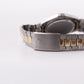 1991 Pulsar Quartz Straight Grain Golden Dial Two Tone Case Men's Wrist-Watch