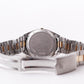 1991 Pulsar Quartz Straight Grain Golden Dial Two Tone Case Men's Wrist-Watch