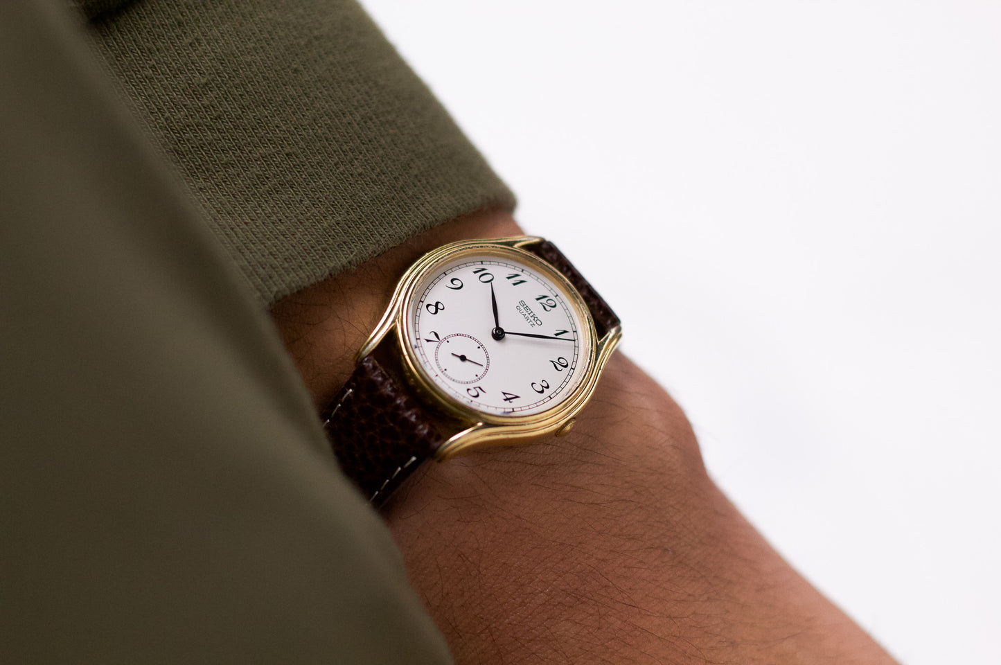 1982 Seiko Quartz Breguet Numeral White Dial Men's Wrist-Watch