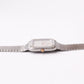 1981 Seiko Quartz Straight Grain Silver Dial Two Tone Case Men's Wrist-Watch
