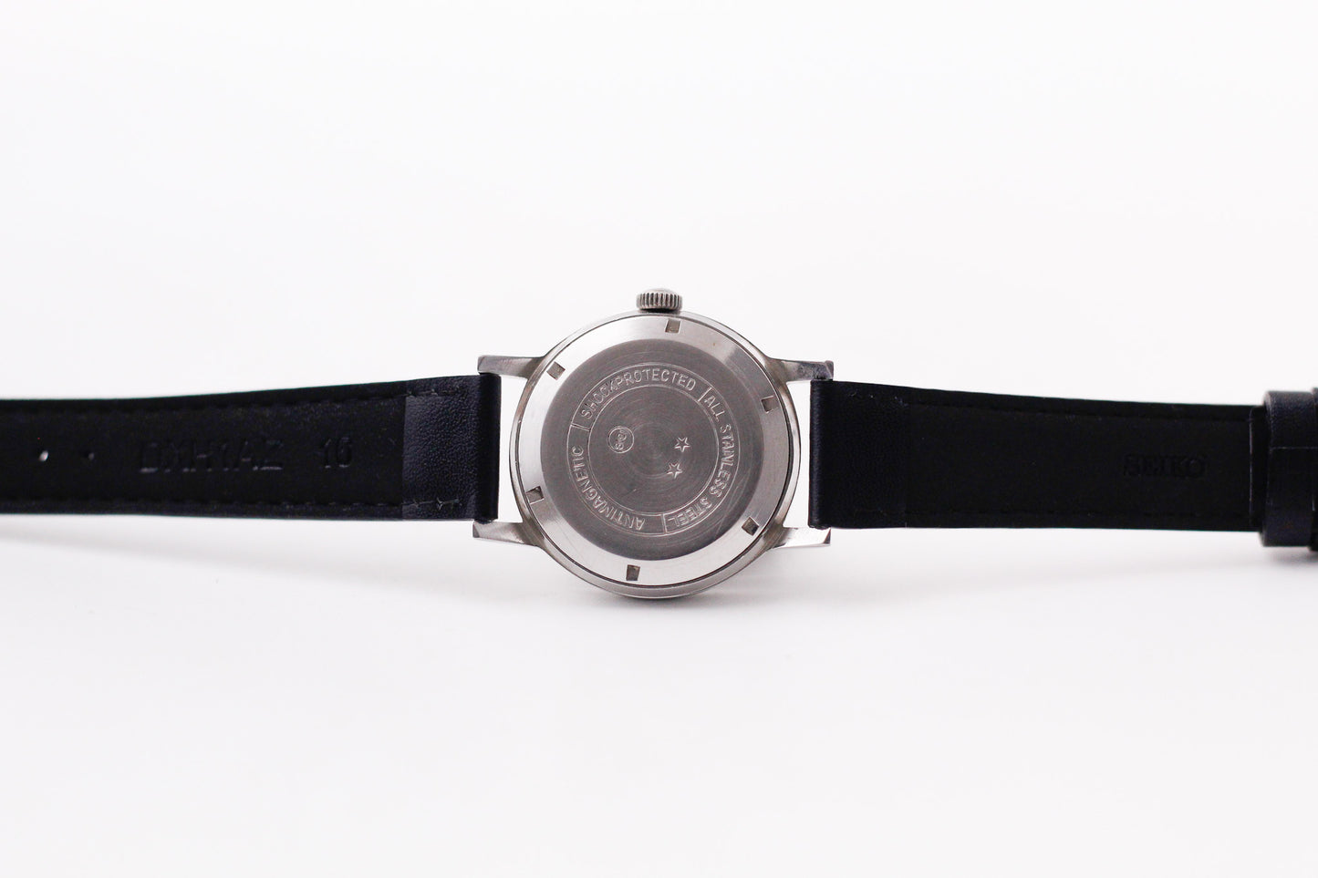 [Serviced] 1950s Rodania Mechanical Inky Black Military Style Dial Men's Wrist-Watch