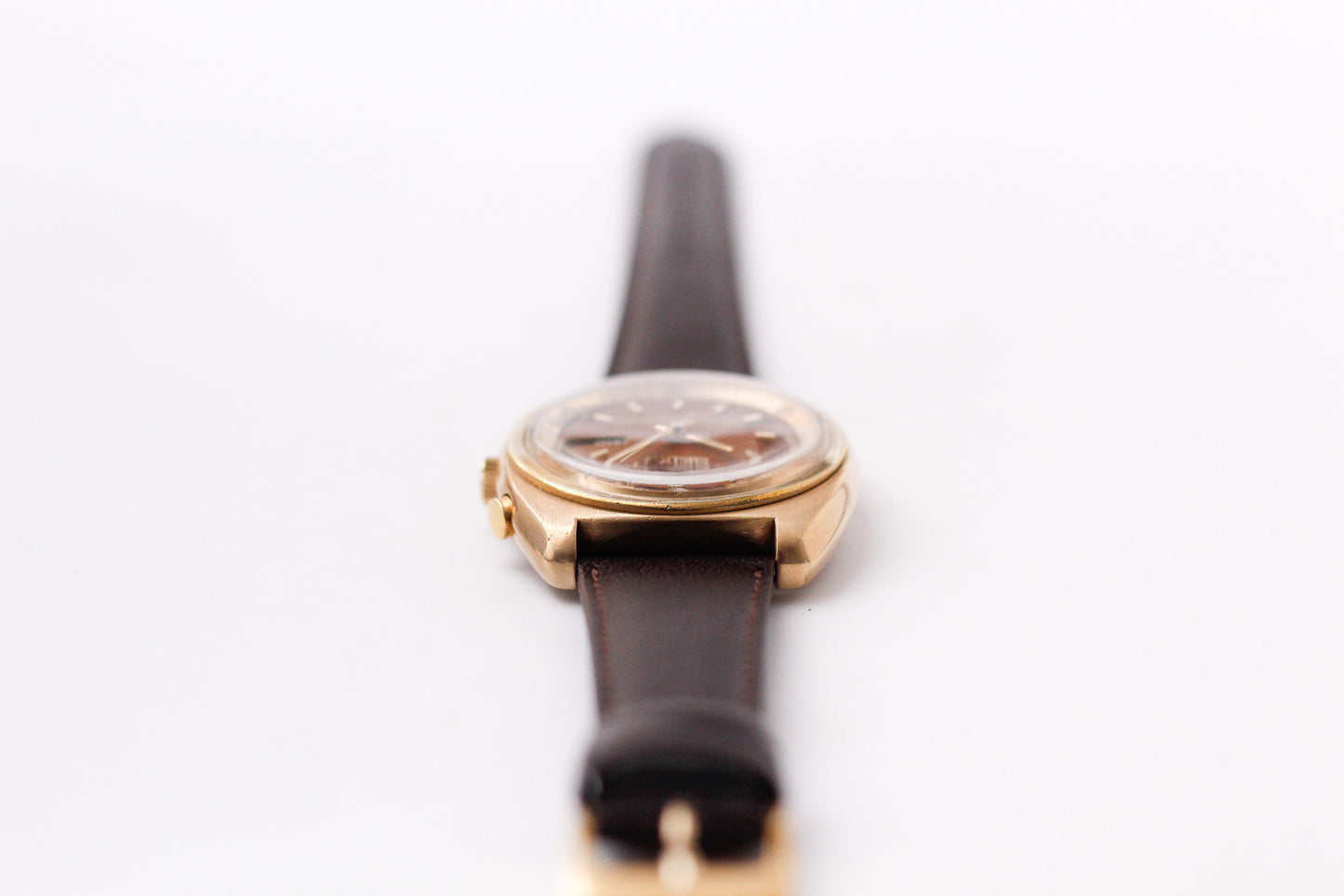 [Serviced] 1972 Seiko Bell-Matic Chocolate Brown Dial Men's Wrist-Watch
