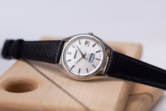 [Serviced] 1978 Seiko Lord-Matic 'Big Day Silver Sunburst Dial' Men's Wrist-Watch