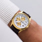 2001 Pulsar Quartz Chronograph-Alarm Roman Dial Men's Wrist-Watch