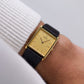1994 Seiko Quartz Tank Golden Washi Dial Men's Wrist-Watch