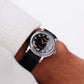 [Serviced] 1950s Rodania Mechanical Inky Black Military Style Dial Men's Wrist-Watch