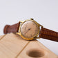 [Serviced] 1950s Roamer Copper Straight Grain Dial Men's Mechanical Wrist-Watch