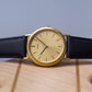 1990 Seiko Quartz Golden Sunburst Dial Men's Wrist-Watch