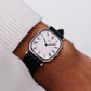 1980 Seiko Quartz Octagon Stark White Roman Dial Men's Wrist-Watch