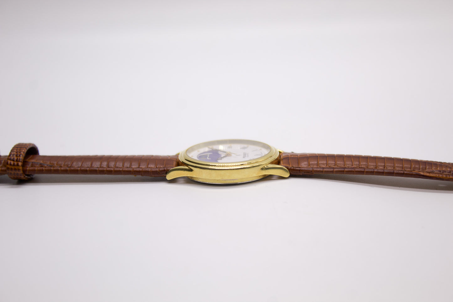 1990s Peugeot Quartz 'Moon-Phase Dial' Men's Wrist-Watch