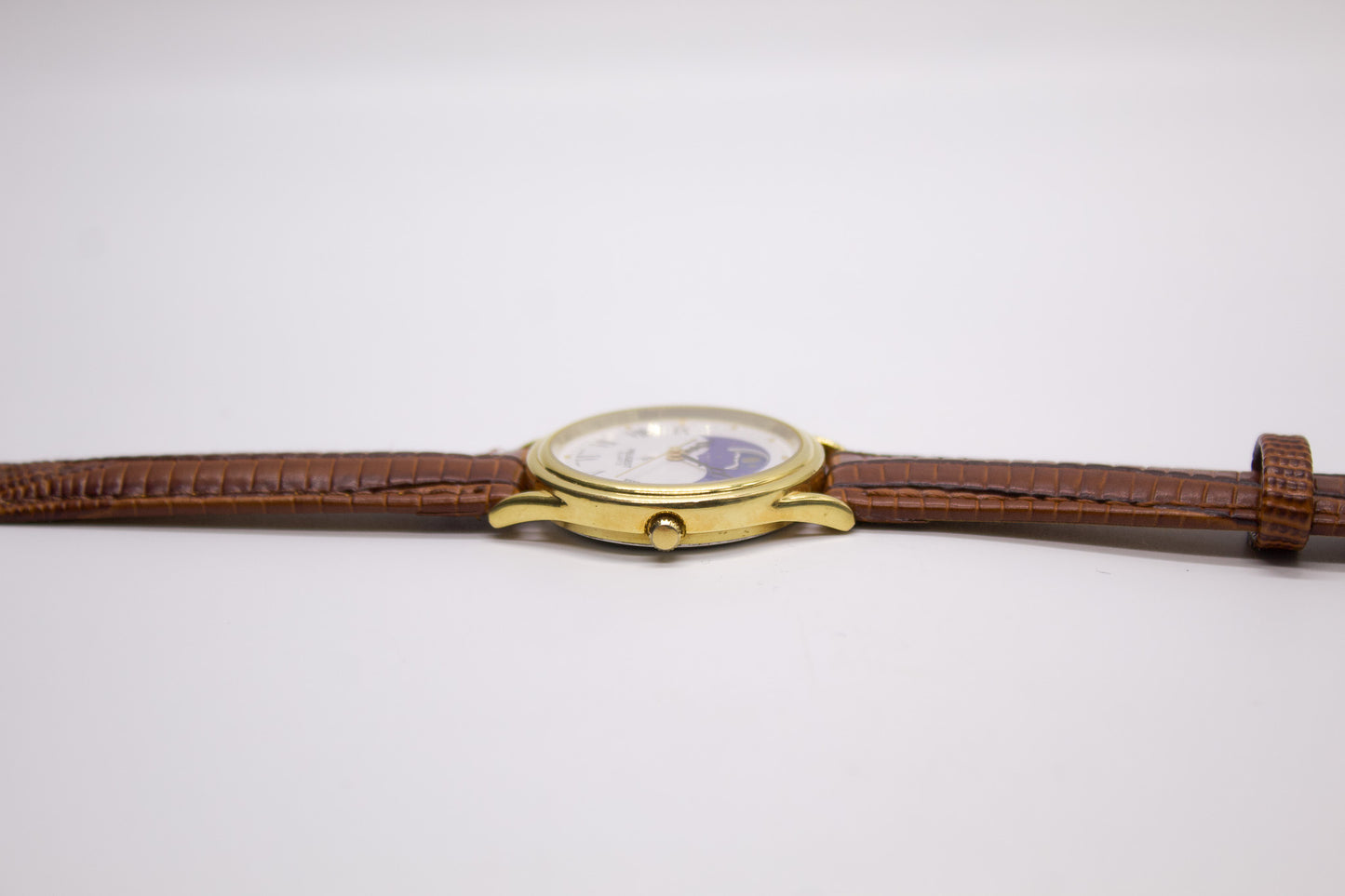 1990s Peugeot Quartz 'Moon-Phase Dial' Men's Wrist-Watch