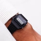 1991 Pulsar Quartz Alarm-Chronograph PVD Black Case Men's Wrist-Watch