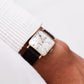 [Serviced] USA Lord Elgin 'Peppered Cream Dial' 14K Gold Filled Case Men's Wrist-Watch