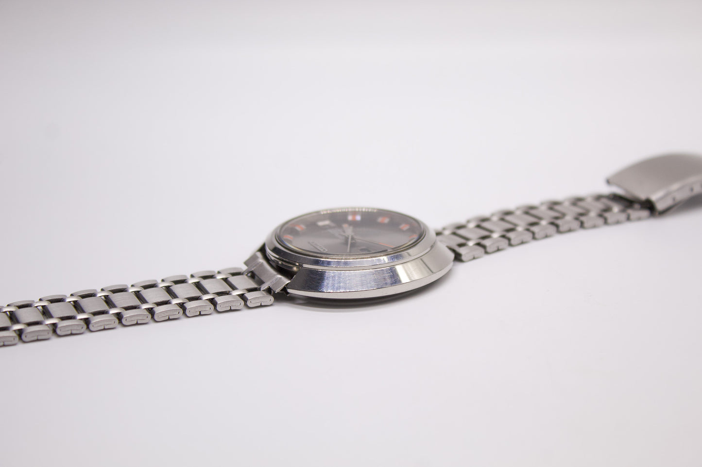 [Serviced] 1970s Citizen Automatic Gray Sunburst Dial Men's Wrist-Watch