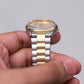 1991 Seiko 'Baby Date-Just' Silver Sunburst Men's Two Tone Wrist-Watch