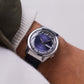 [Serviced] 1970s Baylor Mechanical Deep Purple Sunburst Dial Men's Wrist-Watch