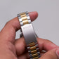 1991 Seiko 'Baby Date-Just' Silver Sunburst Men's Two Tone Wrist-Watch