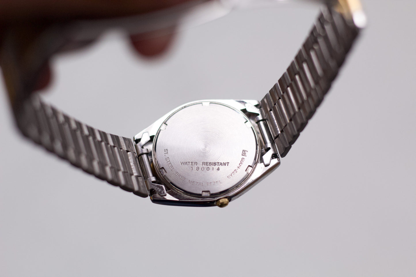 1991 Seiko 'Baby Date-Just' Silver Sunburst Men's Two Tone Wrist-Watch