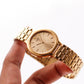 1990 Seiko Quartz Golden Sunburst Dial Men's Wrist-Watch