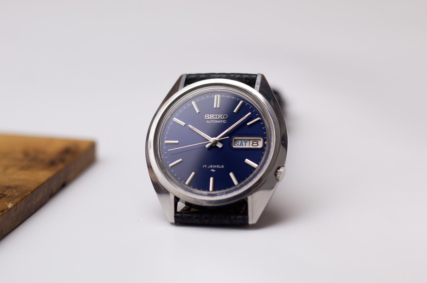 1978 Seiko Automatic 'Baby King Seiko' Marine Blue Sunburst Dial Men's Wrist-Watch