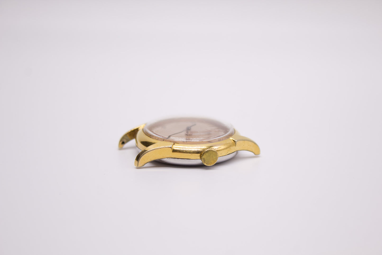 [Serviced] 1950s Roamer Copper Straight Grain Dial Men's Mechanical Wrist-Watch