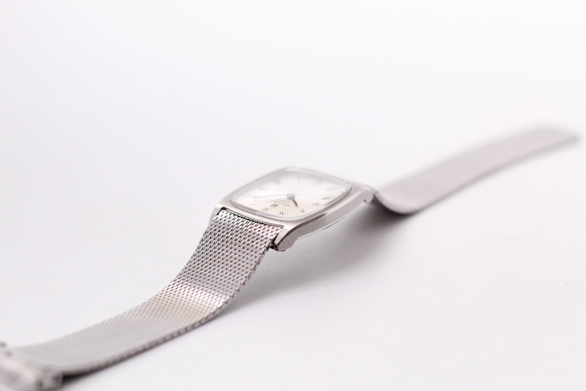 [Serviced] 1970s Universal Genève Silver Sunburst Roman Dial Men's Mechanical Wrist-Watch