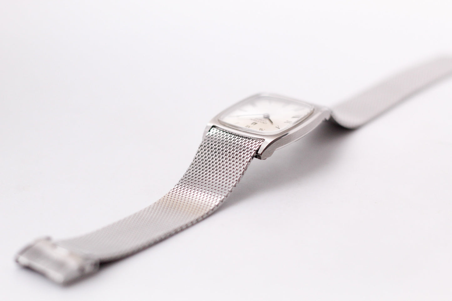 [Serviced] 1970s Universal Genève Silver Sunburst Roman Dial Men's Mechanical Wrist-Watch